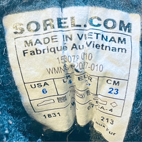 SOREL 'Tivoli' Waterproof black sparkle Boot - Size 6 Excellent Condition - Picture 6 of 8